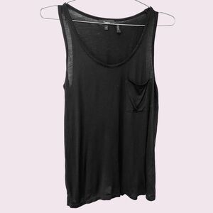 Theory flowy black tank